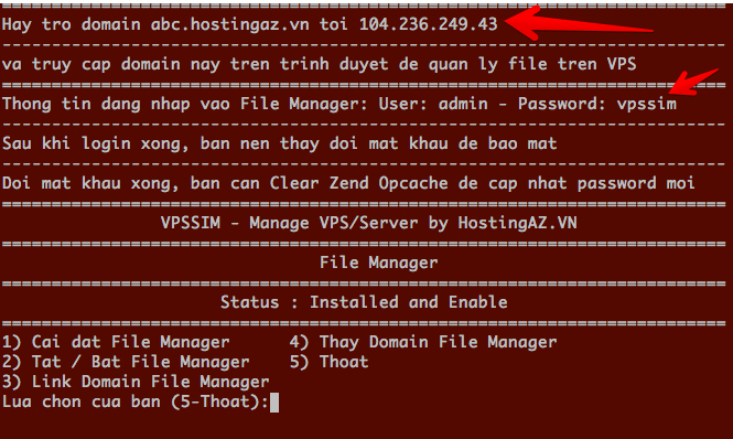 cai dat file manager buoc 2
