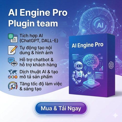 Tải Download WordPress Plugin AI Engine Pro Sale Giảm Giá Tới 90% .