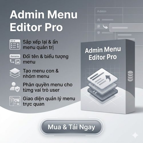 Tải Download WordPress Plugin Admin Menu Editor Pro Sale Giảm Giá Tới 90% .